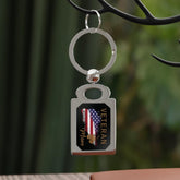 American Veteran Mom Zinc Alloy Keychain